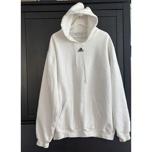 VTG 04 Adidas Mens Hoodie 2XL Center Logo Embroidery Punk Skater RetroSweatshirt